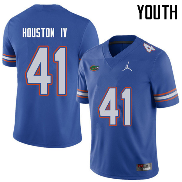 Jordan Brand Youth #41 James Houston IV Florida Gators College Football Jerseys Sale-Royal